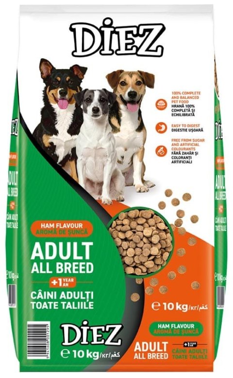 Diez Karma dla psa o smaku szynki 10 kg Alconor