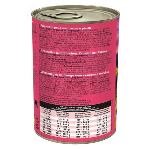 Arquivet Fresh klopsiki z kurczaka w sosie 400g - widok z tyłu