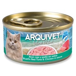 Arquivet Velvet Puszka dla kota z tuńczykiem błękitnopłetwym i kurczakiem w sosie 80 g