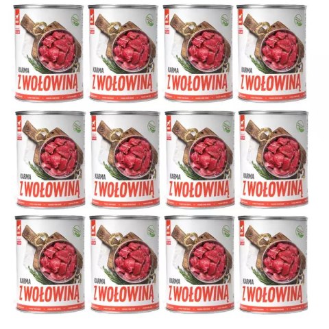 TUF TUF Mokra karma dla psa z wołowiną 400g x 12szt. Bult TUF TUF Mokra karma dla psa z wołowiną 400g x 12szt. Bult