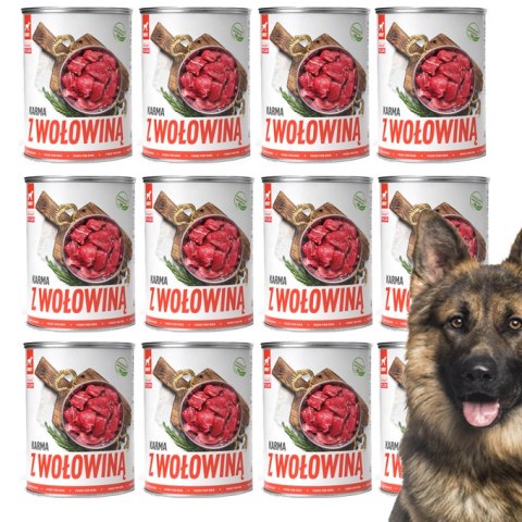 TUF TUF Mokra karma dla psa z wołowiną 400g x 12szt. Bult TUF TUF Mokra karma dla psa z wołowiną 400g x 12szt. Bult