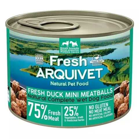 Arquivet Fresh MINI klopsiki z kaczką batatem i pomarańczą 6x200g Arquivet Fresh MINI klopsiki z kaczką batatem i pomarańczą 6x200g