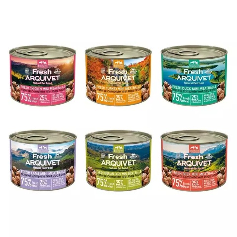 Arquivet Fresh klopsiki MINI MIX SMAKÓW 6x200g Arquivet Fresh klopsiki MINI MIX SMAKÓW 6x200g