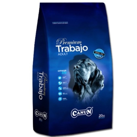 Canun Trabajo 2 x 20 kg karma premium dla psów energicznych i myśliwskich na kurczaku (30%) i ryżu Canun Trabajo 2 x 20 kg karma premium dla psów energicznych i myśliwskich na kurczaku (30%) i ryżu