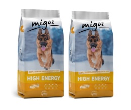 Kompletna karma dla psów High Energy 2 x 20kg Migos