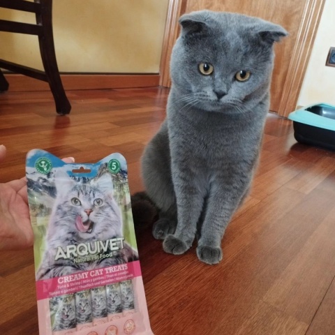 Kremowa przekąska z kurczakiem i łososiem 5X14 g Arquivet